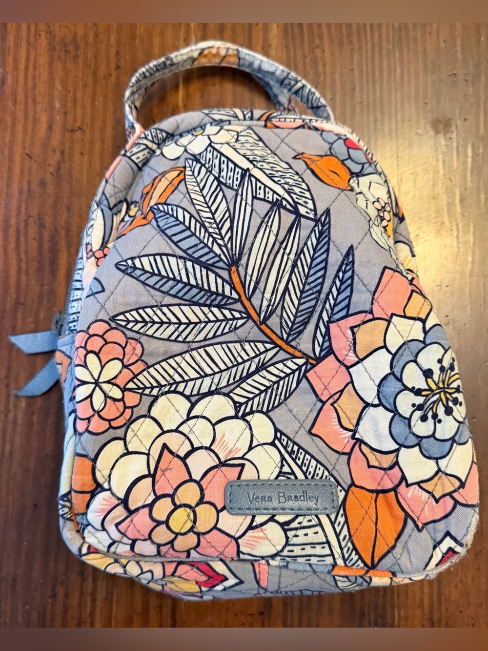 Vera Bradley Tropical Evening Quilted Insulated Floral Lunch Bag